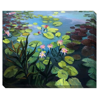 Gallery Direct Lotus Flowers Oversized Gallery Wrapped Canvas
