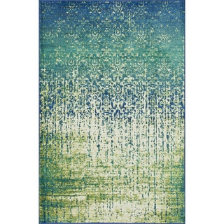 Skye Monet Blue Cascade Rug (2'0 x 3'0)
