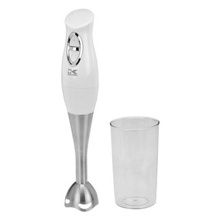 Kalorik White Stainless Steel Stick Mixer with Mixing Cup
