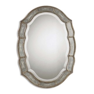 Uttermost 'Fifi' Etched Antique Gold Mirror