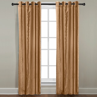 Grand Luxe Gold Braxton Grommet Curtain Panel