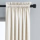 Grand Luxe Gotham 100-Percent Linen Rod Pocket Curtain Panel - Thumbnail 10