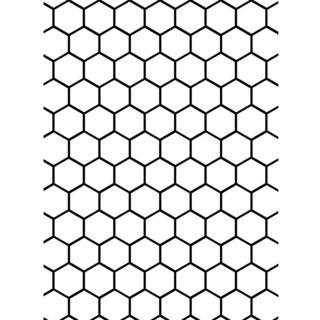 Embossing Folder Background 5"X7"-Honeycomb