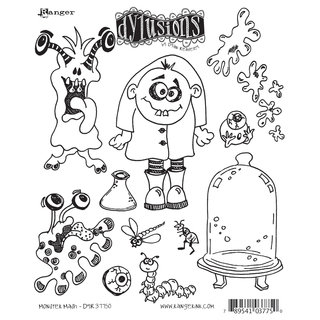 Dyan Reaveley's Dylusions Cling Stamp Collection-Monster Mash