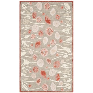 Martha Stewart Poppy Glossary Cayenne Red Wool/ Viscose Rug (2'6 x 4'3)