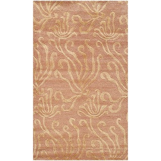Martha Stewart Seaflora Corraline Silk/ Wool Rug (2'6 x 4'3)