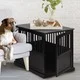 Wooden End Table and Pet Crate - Thumbnail 2