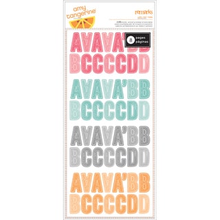 Amy Tangerine Yes Please Remarks Sticker Book-Life Alphabet & Numbers