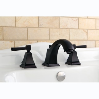 Oil-rubbed Bronze Widespread Bathroom Faucet
