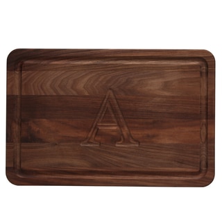 Monogrammed Walnut Cutting Board