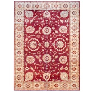 Herat Oriental Afghan Hand-knotted Vegetable-dyed Wool Rug (10'8 x 15')