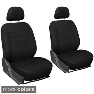 Oxgord 6-piece Black Cloth Universal Fit Bucket Seat Cover Set