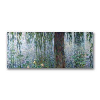 Claude Monet 'Waterlillies, Morning' Canvas Art