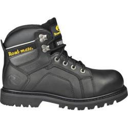 Men's Roadmate Boot Co. Gravel 6in Shock Absorbing Work Boot Black Oil Full Grain Leather