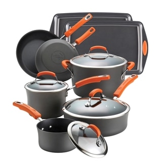 Rachael Ray Hard-anodized II Nonstick Orange 12-piece Set