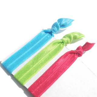 Boutique Multi-colored 3-piece Ponytail Hair Tie Set