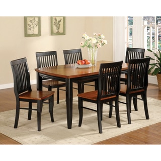 Furniture of America Nora Two-tone Solid Wood Slat-back Dining Chairs (Set of 2)