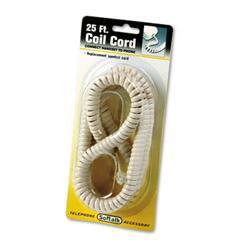 Softalk Coiled Phone Cord 25ft Ivory