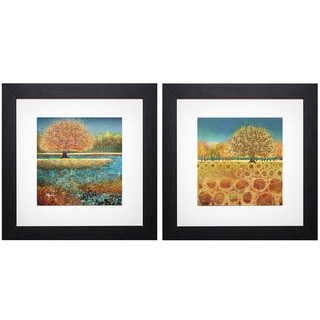 Melissa Graves-Brown 'Jewel River/ Beyond the Fields' Framed Art Print