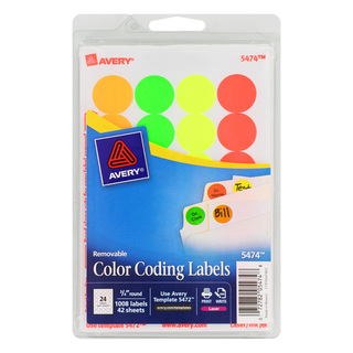 Avery Removable Color Coding Labels