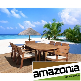 Amazonia Albany 9-piece Outdoor Oval Dining Set