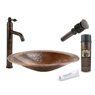 Premier Copper Products Single-Handle Oil-Rubbed Bronze Vessel Faucet Package