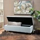 Thumbnail 12, Mission Tufted Fabric Storage Ottoman Bench by Christopher Knight Home. Changes active main hero.