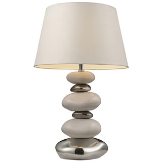 Dimond Lighting LED 1-light Table Lamp in White and Chrome Finish