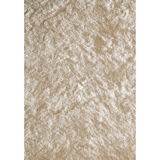 Handmade Posh White Shag Rug (8' x 10')