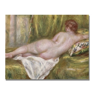 Pierre Renoir 'Reclining Nude from the Back' Canvas Art
