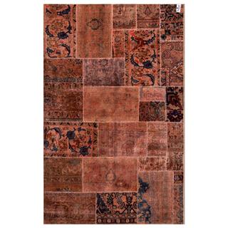 Herat Oriental Pak Persian Hand-knotted Patchwork Wool Rug (5'1 x 7'10)