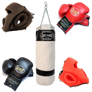 Defender 2 Pairs Of Head Gear / Black Heavy Duty Canvas Punching Bag 2 Pairs of Pro Torino Boxing Gloves