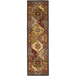 Safavieh Handmade Heritage Traditional Bakhtiari Multi/ Red Wool Rug (2'3 x 18')