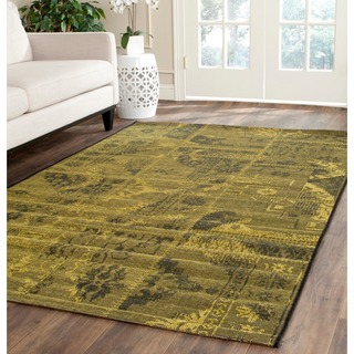 Safavieh Palazzo Black/Green Over-Dyed Chenille Area Rug (4' x 6')
