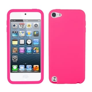 Insten Pink Soft Silicone Skin Rubber Case Cover For Apple iPod Touch 5th/ 6th Gen