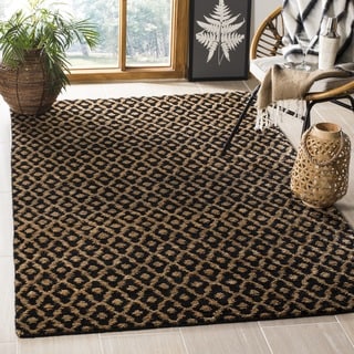 Safavieh Hand-knotted Bohemian Black/ Gold Wool Rug (5' x 8')