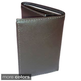 Kozmic Men's Smooth Leather Tri-Fold Wallet