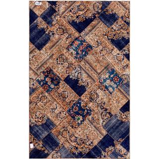 Herat Oriental Pak Persian Hand-knotted Patchwork Wool Rug (6'3 x 9'10)