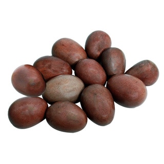 Set of 12 Shona Decorative Serpentine Stone Eggs (Zimbabwe)