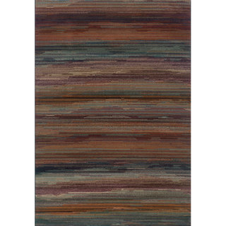 Multicolored Stripe Area Rug (1'11 x 3'3)