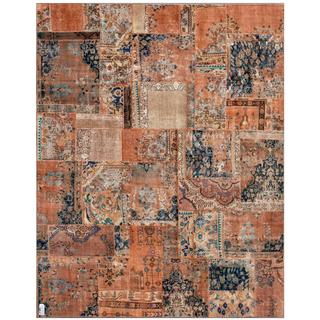 Herat Oriental Pak Persian Hand-knotted Patchwork Wool Rug (7'10 x 9'10)