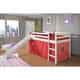 Donco Kids Twin-size Tent Loft Bed with Slide - Thumbnail 7