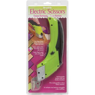 Battery Operated Electric Scissors-Lime Green