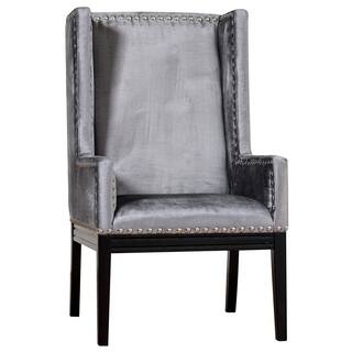 Tribeca Grey Velvet Chair
