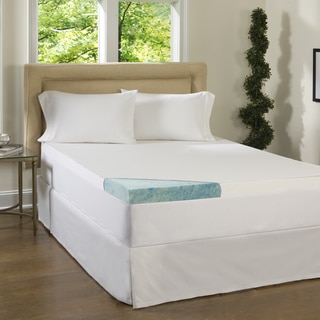 Comforpedic Loft from Beautyrest 3-inch Supreme Gel Memory Foam Mattress Topper with Cover