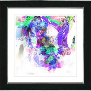 Studio Works Modern 'Rain Dance - Purple' Framed Art Print