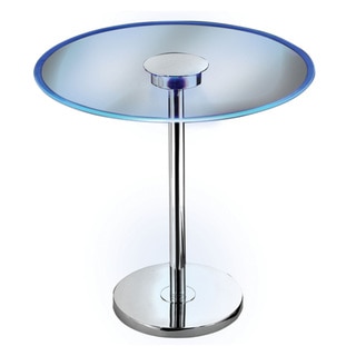 Comet 20 Inches Wide With Chrome Finish Glass LED Table