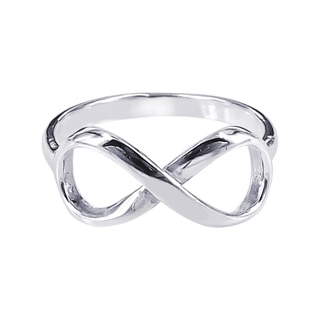 Sterling Silver Endless Love Infinity Symbol Ring (Thailand)