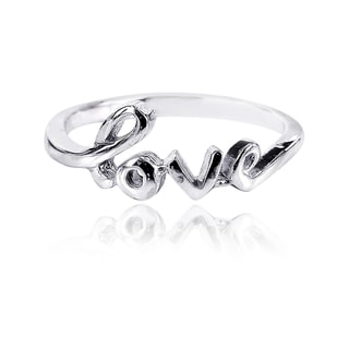 Sterling Silver Sweet Charms of Love Ring (Thailand)