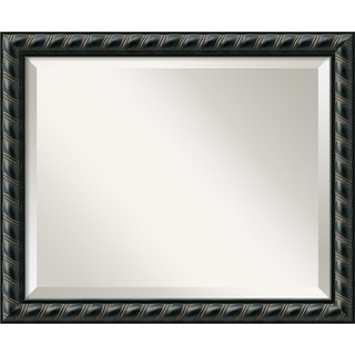 Pequot Black 23 x 19 Medium Wall Mirror
